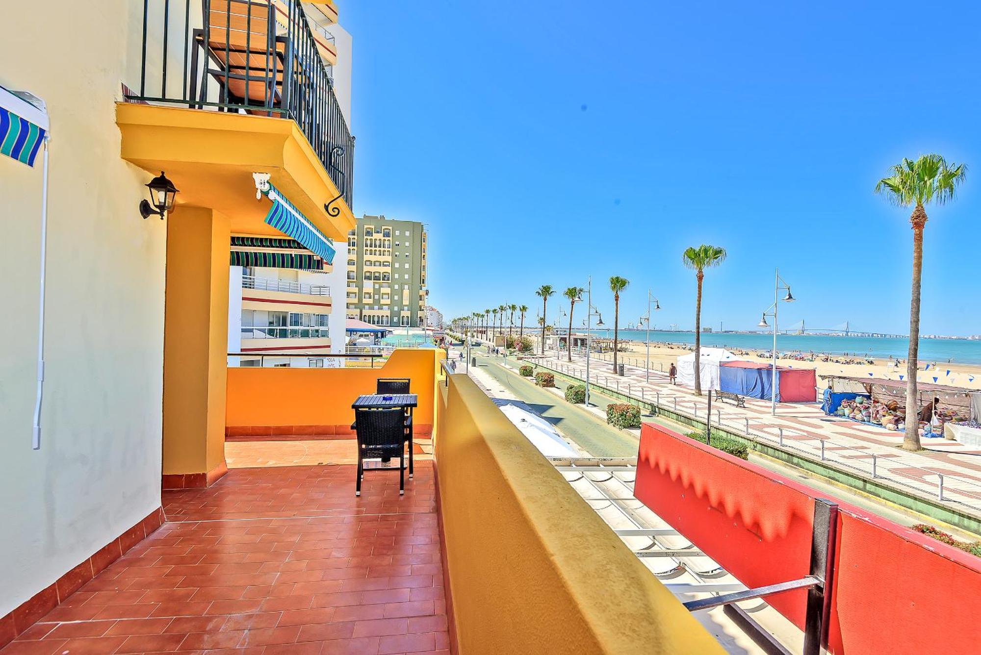 Beachfront Duplex 1ª Linea & Terraces Oceanfront Ел Пуерто де Санта Мария Екстериор снимка