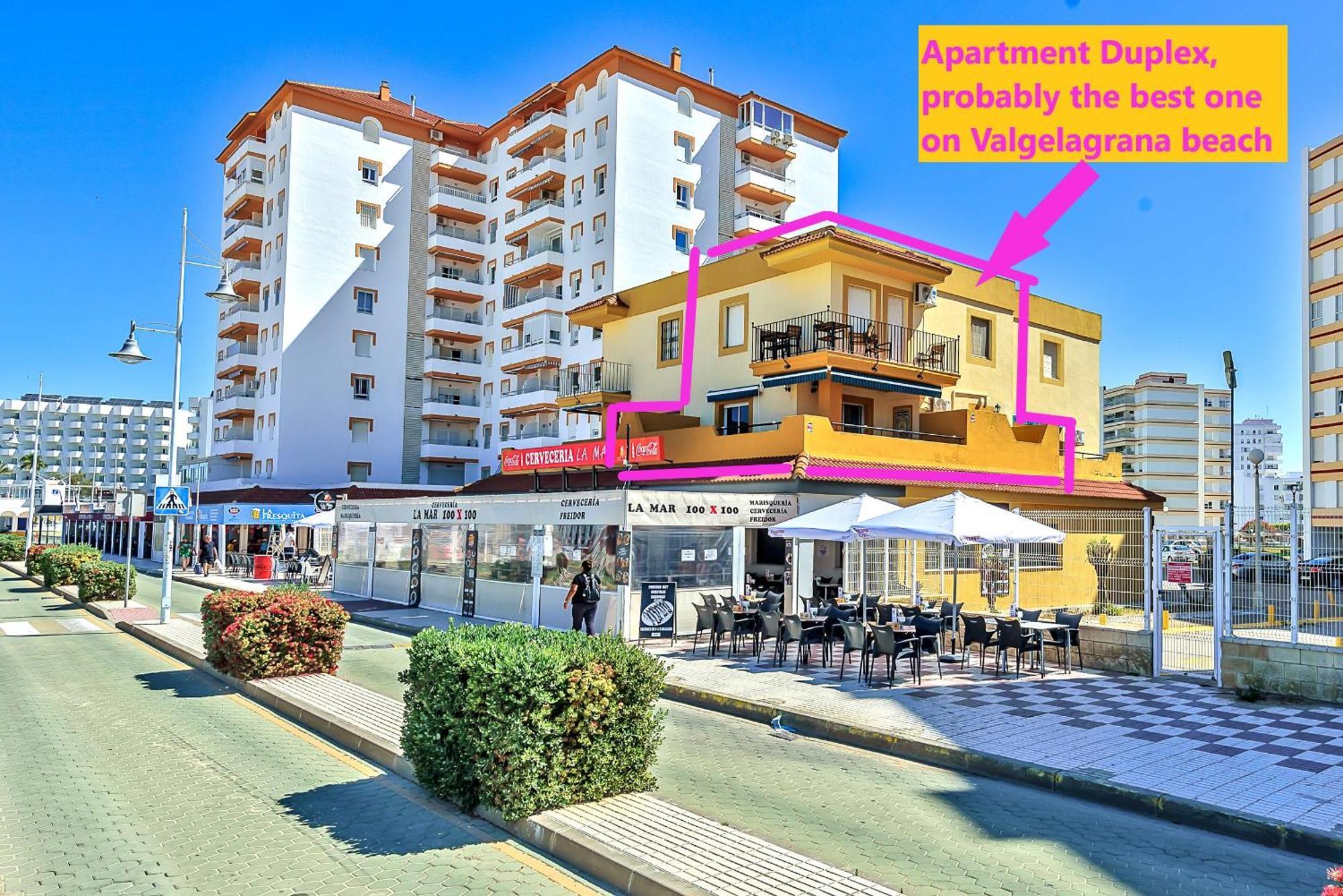 Beachfront Duplex 1ª Linea & Terraces Oceanfront Ел Пуерто де Санта Мария Екстериор снимка
